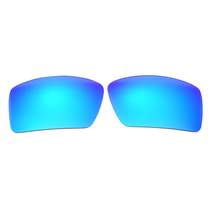 NicelyFit عدسات بديلة مستقطبة NicelyFit لنظارات Oakley Eyepatch 1 & 2 OO9136 بإطار زجاجي (مرآة زرقاء ثلجية) - Image 1